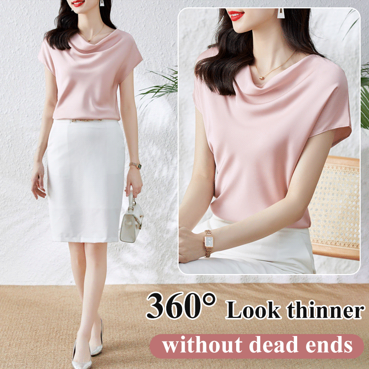 Women's fashionable French texture T-shirt