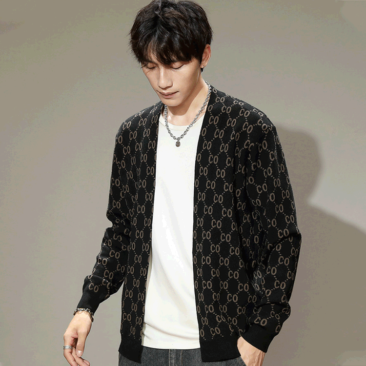 Vネックニットカーディガン