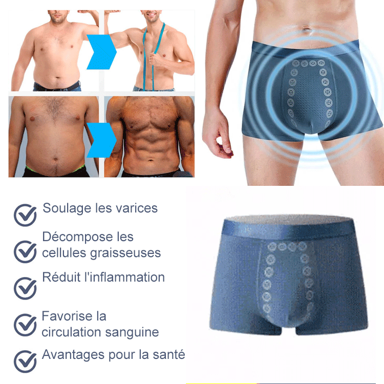 Sous-vêtements de massage et de thérapie magnétique pour hommes