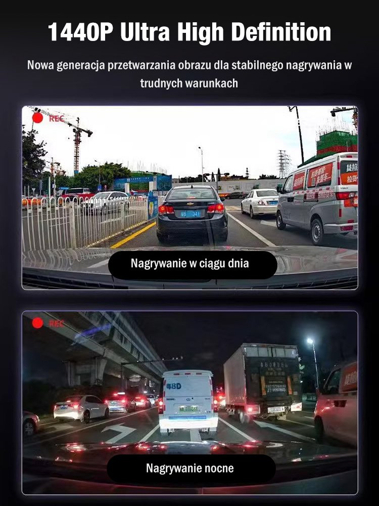 Rejestrator samochodowy wysokiej rozdzielczości