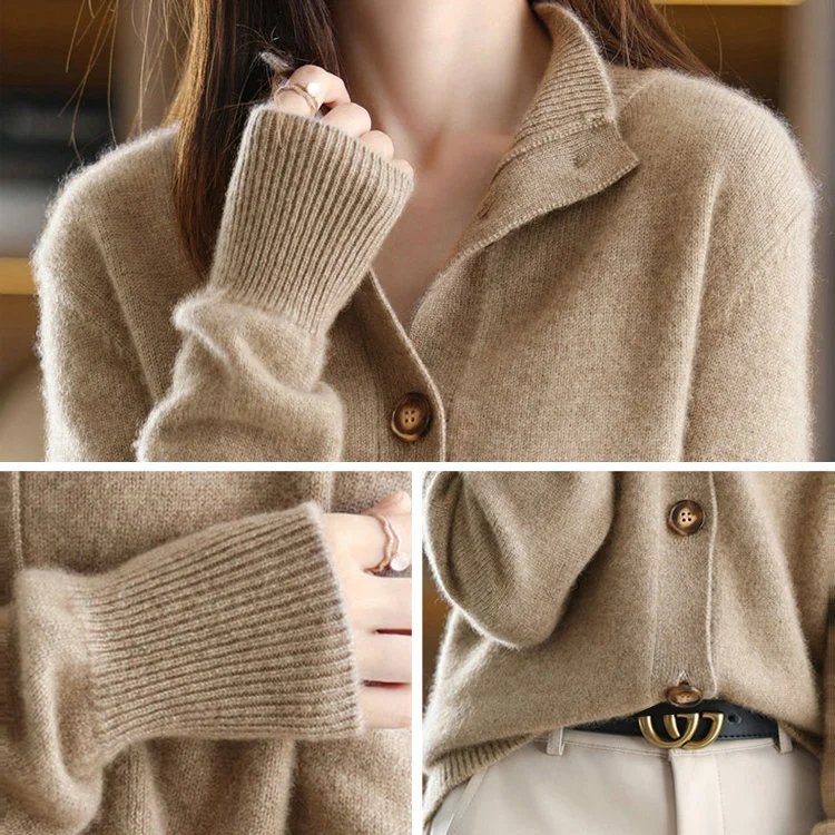 Κασμιρένιο πλεκτό καρντιγκάν