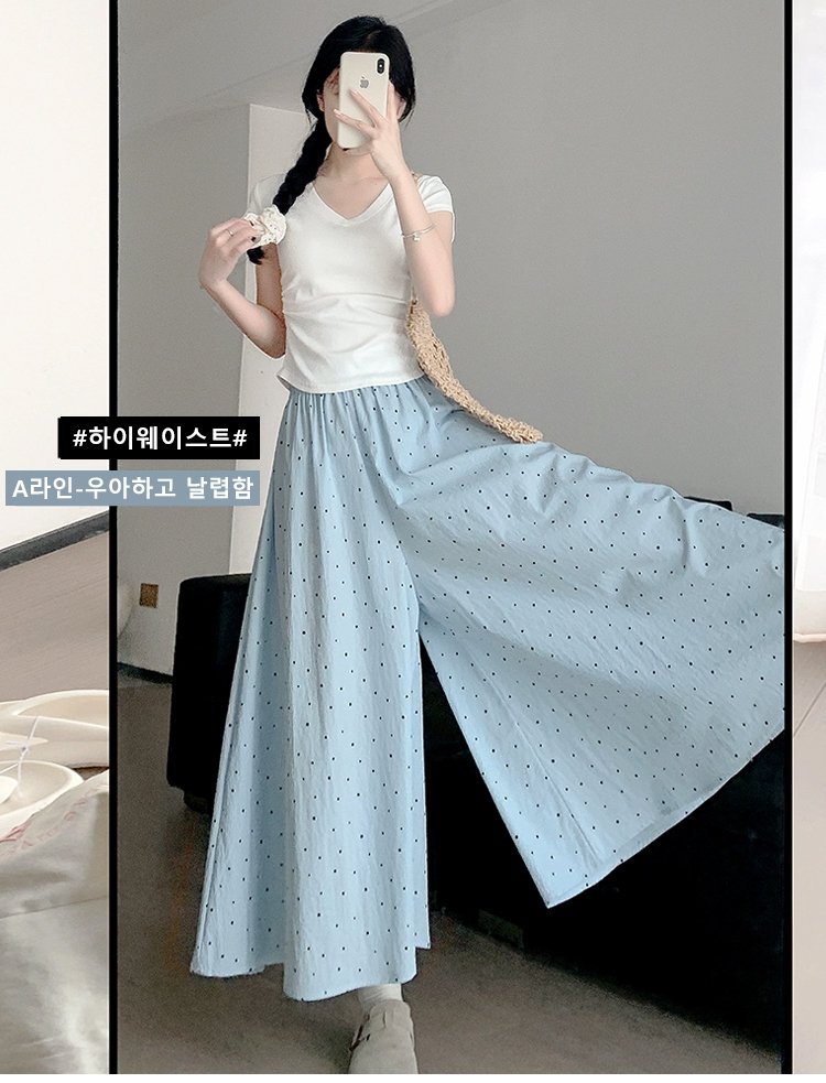 미니 스커트 스타일 치마바지 디테일