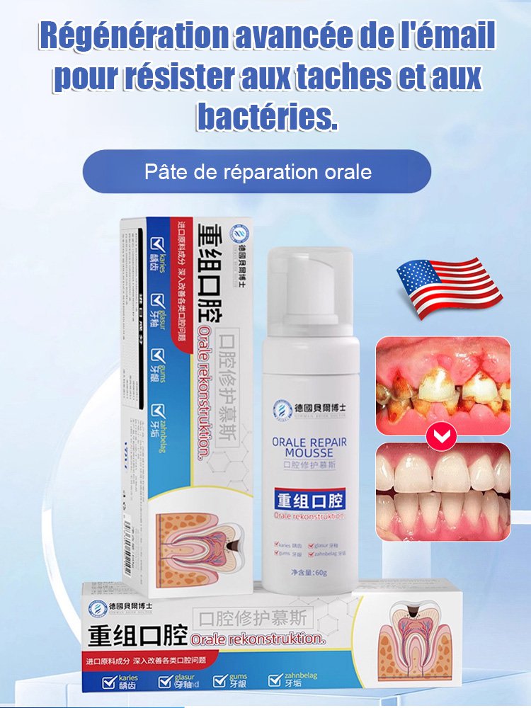 Mousse Réparatrice Buccale de Qualité Médicale