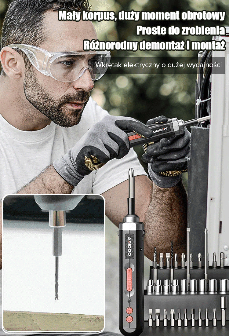 Niemiecki wielofunkcyjny i mocny wkrętak elektryczny