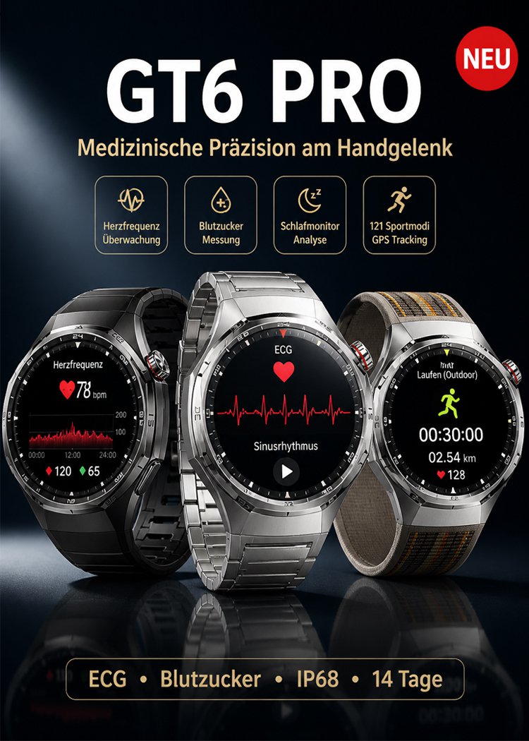 GT6pro Bluetooth Anruf Smartwatch Bestseller