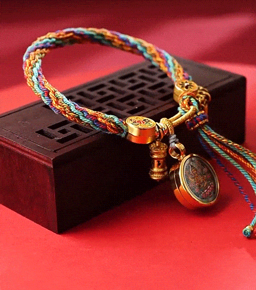 Hand-woven Mantra Beads Medicine Buddha Thangka Bracelet