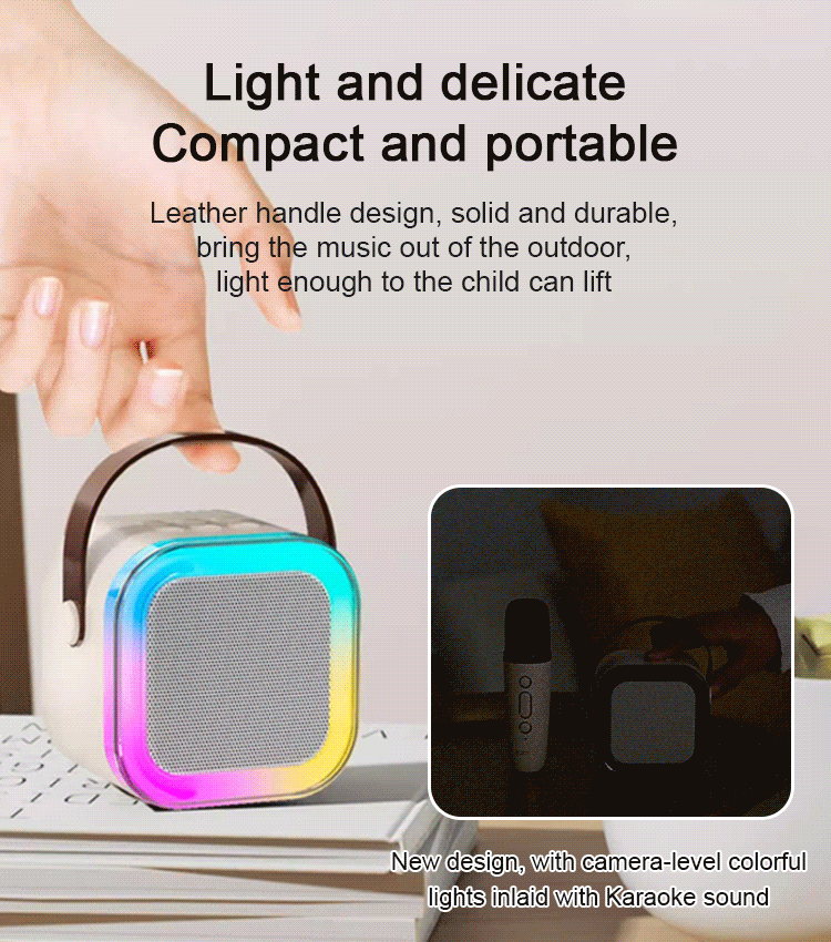 Portable Wireless Karaoke Speaker with Mic