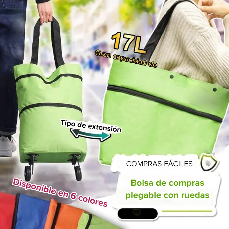 Bolsa de carrito de compras plegable multifuncional