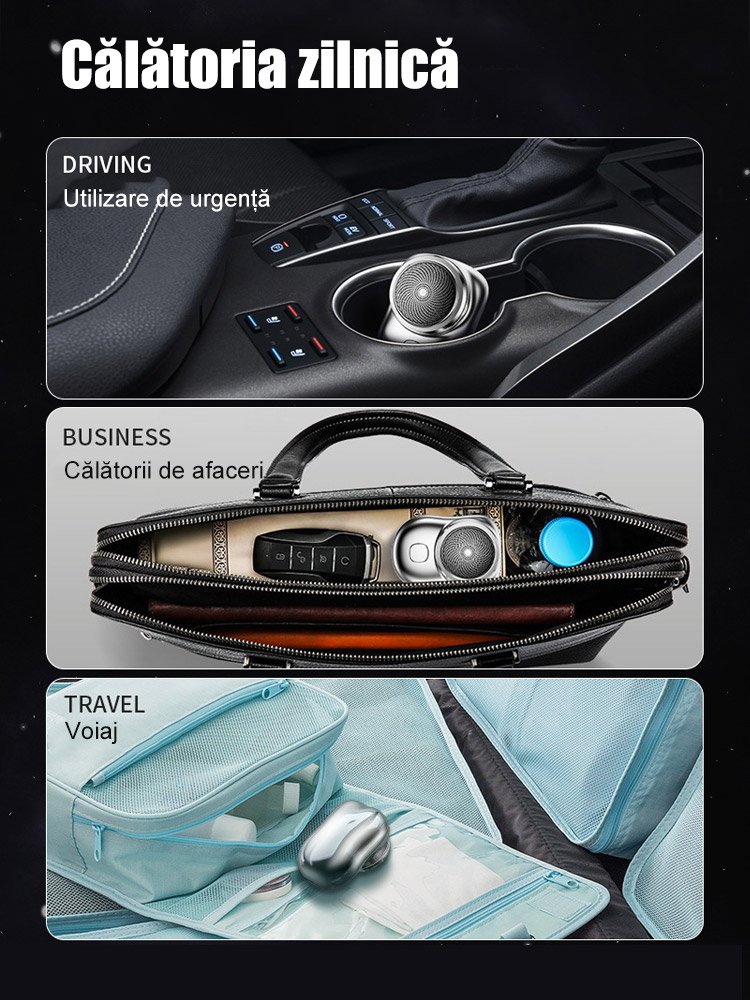 Aparat de ras electric portabil, rezistent la apa, lavabil