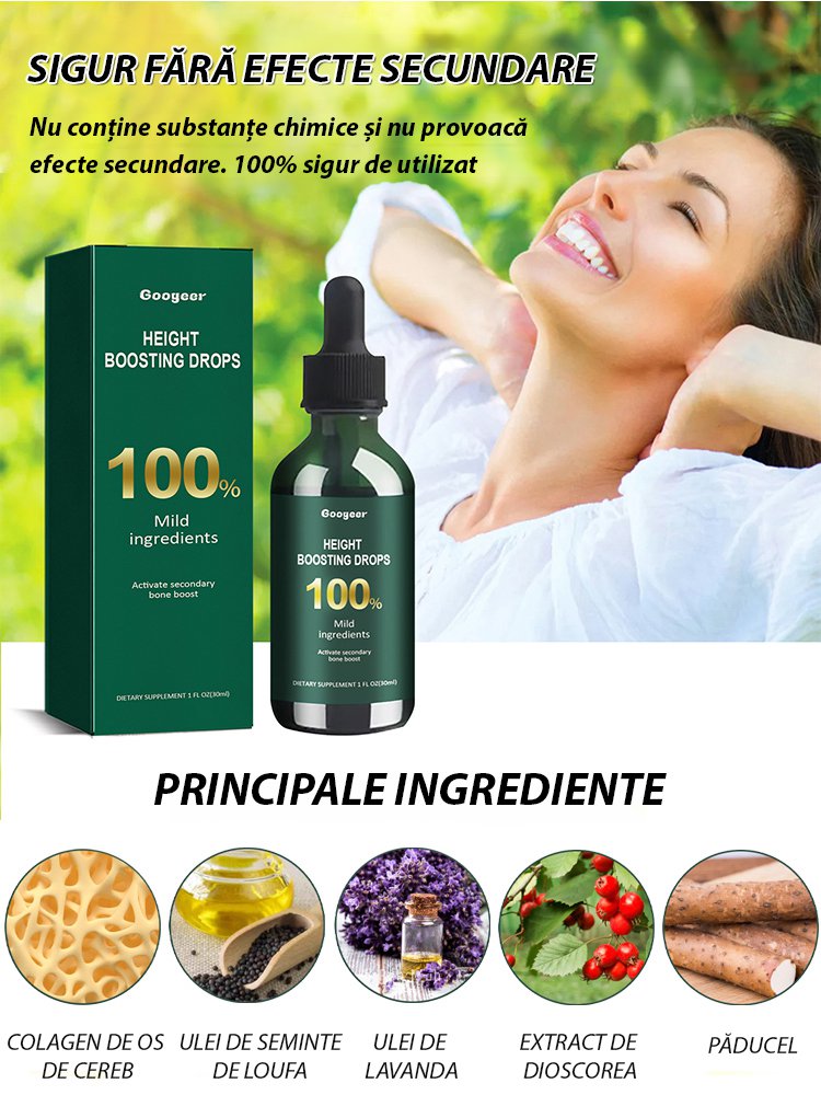 Supliment pentru creșterea înălțimii și întărirea corpului