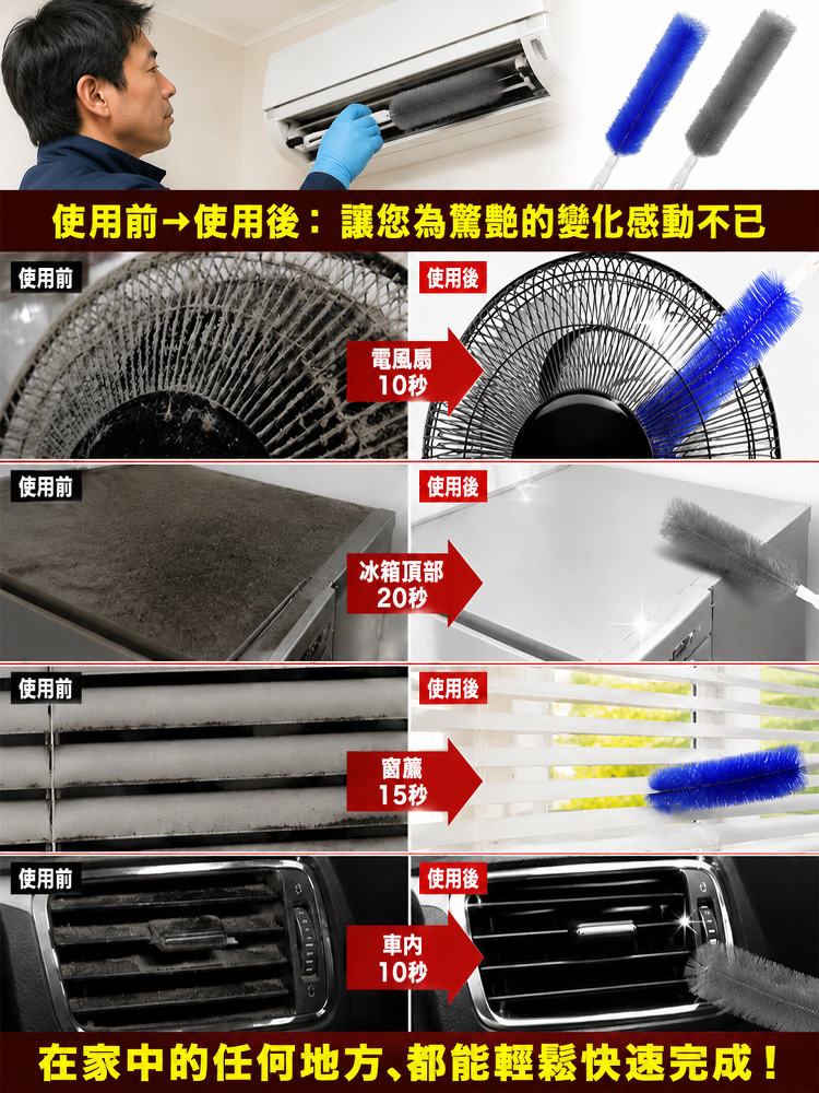 HFH-多功能縫隙出風口清潔刷