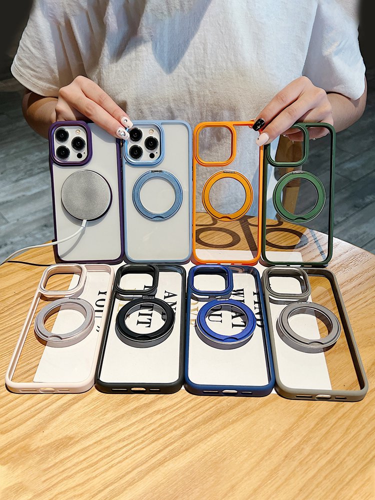 360度回転可能なリング付きスマホケース