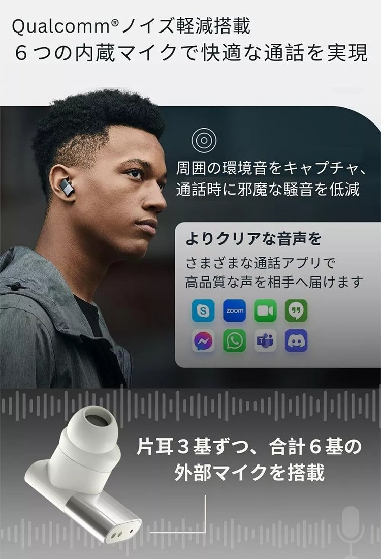 ノイズキャンセリングBluetoothイヤホン