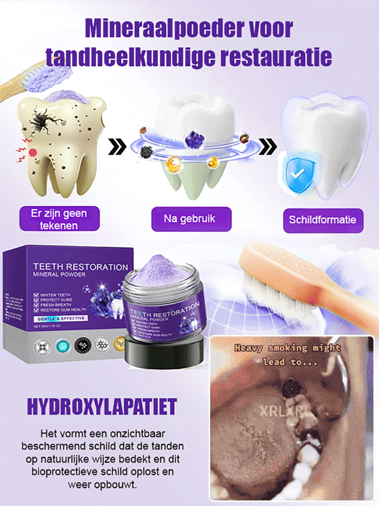 Tandherstel & Whitening Mineralen Tandpoeder