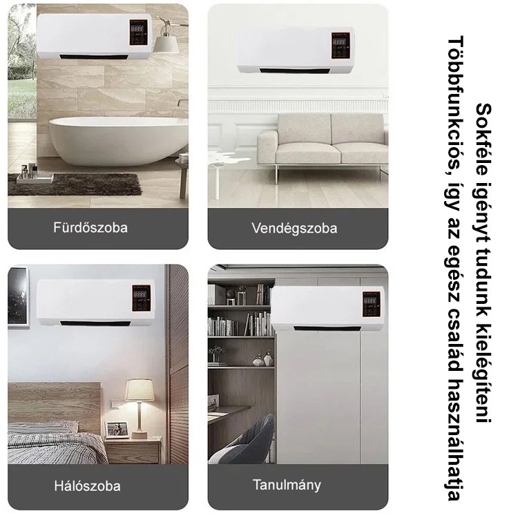 Hordozható kis légkondicionáló, amely hűtésre és fűtésre is alkalmas.