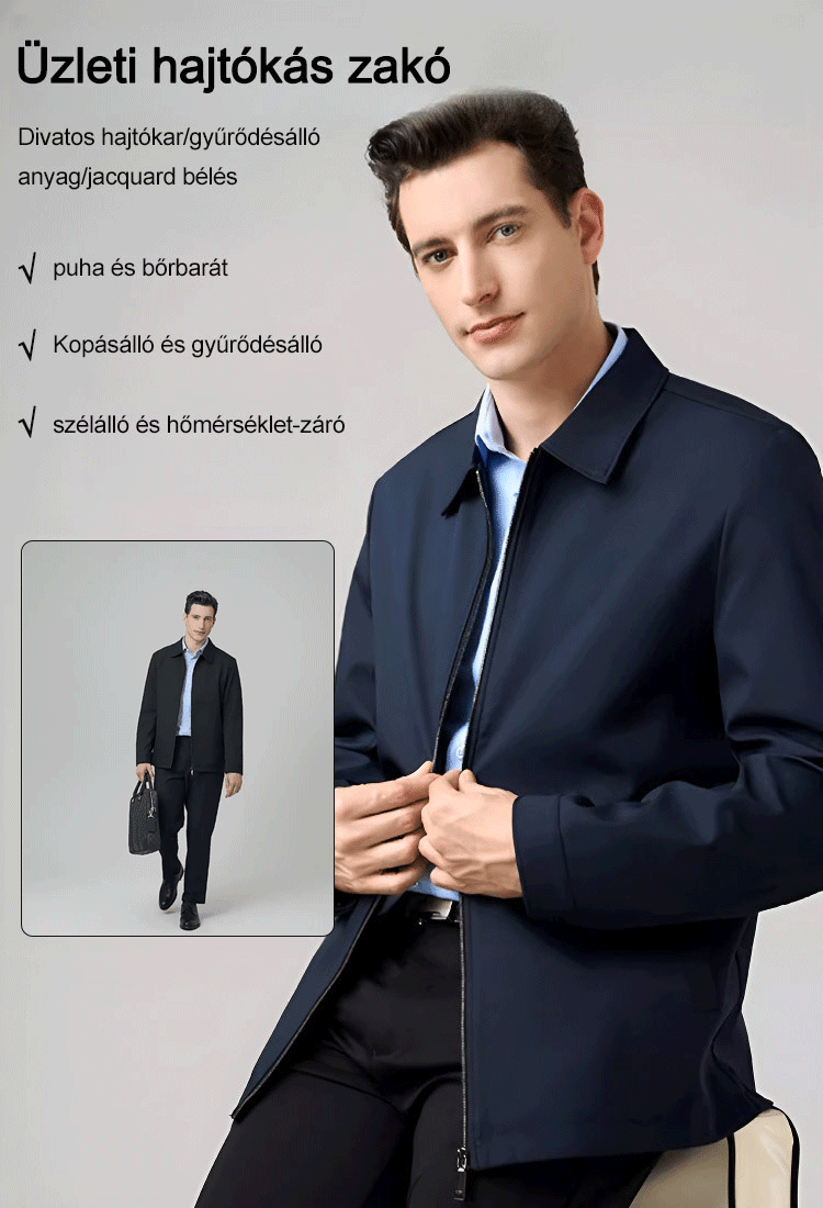 Eredeti férfi dzseki a pultnál