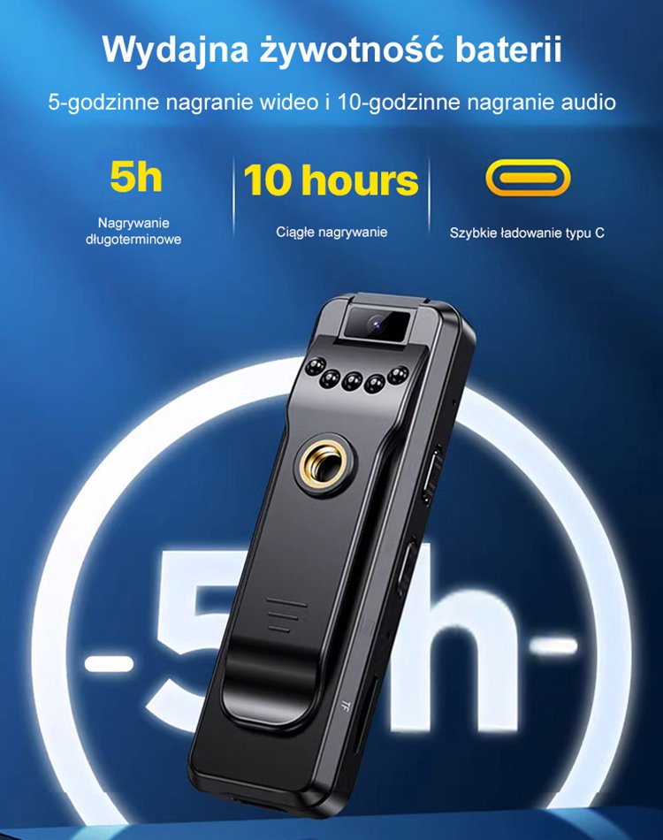 Kamera sportowa C8 HD z funkcją stabilizacji obrazu