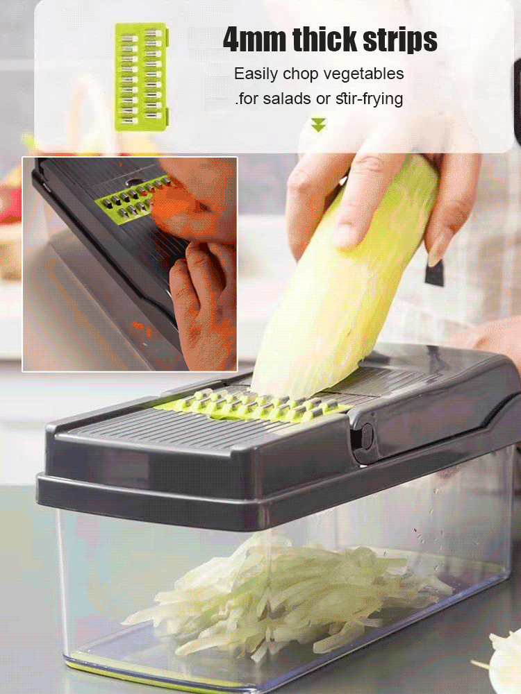 [One-stop kitchen use without a knife] 16 sets of multi-function vegetable cutters