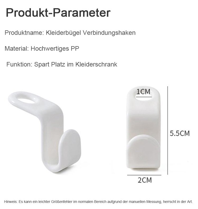 Stapelbare Verbindungshaken