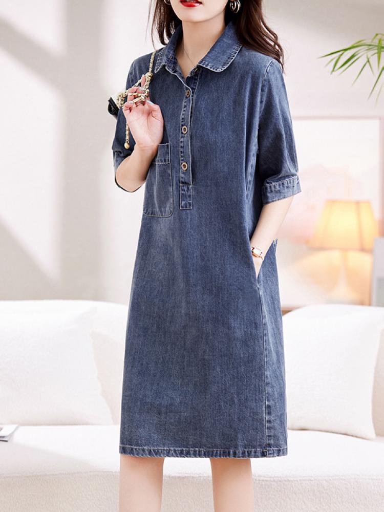 デニムワンピース