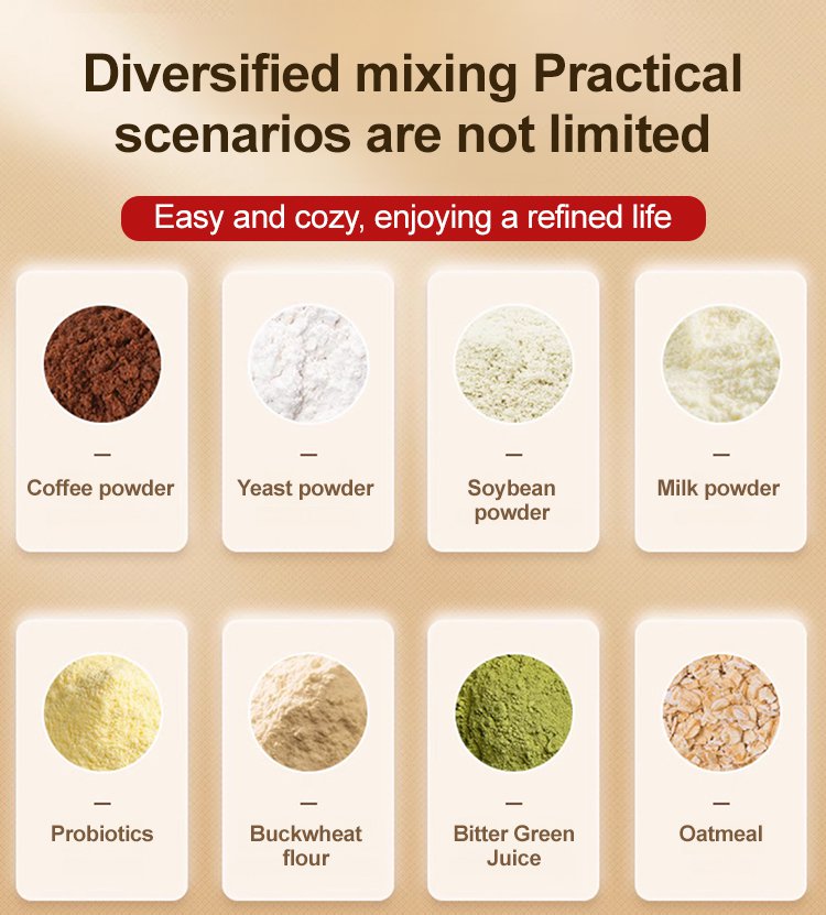 【One-button automatic stirring】 Smart electric instant cup