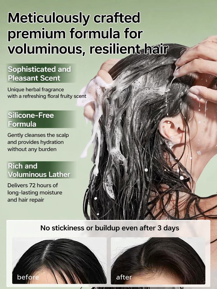 Anti-Hair Loss & Hair Growth Shampoo, Achieve Zero Hair Fall