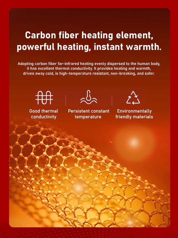 Smart heated vest, warm and comfortable.