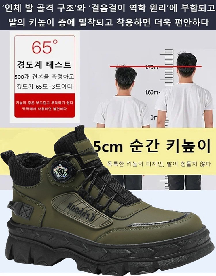 겨울 아메리칸 빈티지 하이탑 마틴 부츠 남성화