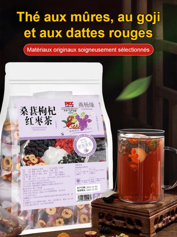 [La mûre nourrit les reins] Thé de santé à base de mûres et de baies de loup