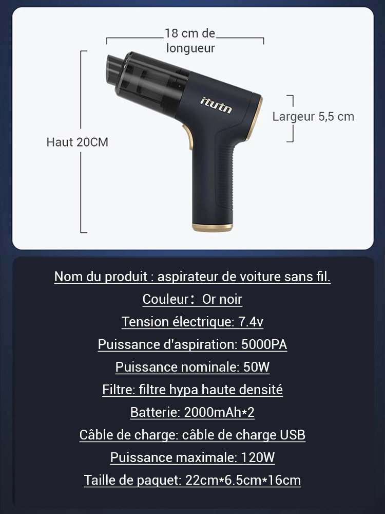 Les États-Unis développent l'aspirateur sans fil Itutn.