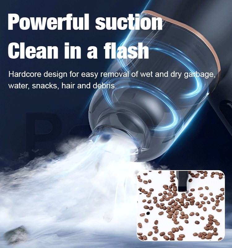 Blow, vacuum and inflate all-in-one cordless vacuum cleaner for home and car