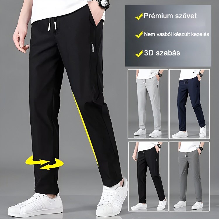 Alkalmi nadrág egyenes lábakkal