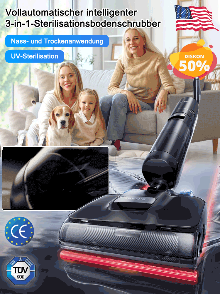 Vollautomatische intelligente 3-in-1-Bodenreinigungsmaschine mit Desinfektionsfunktion