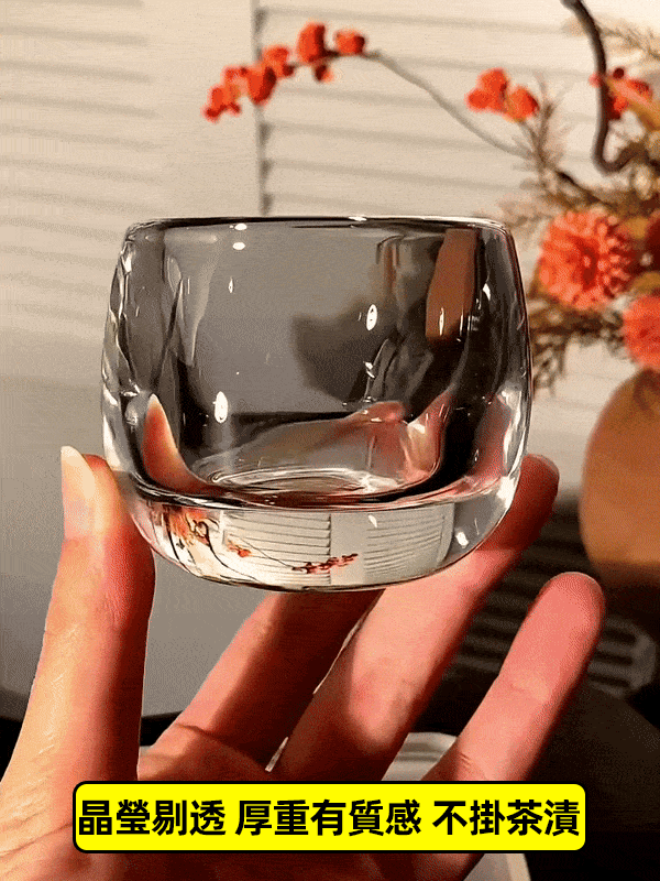 加厚無鉛高檔水晶扳指杯