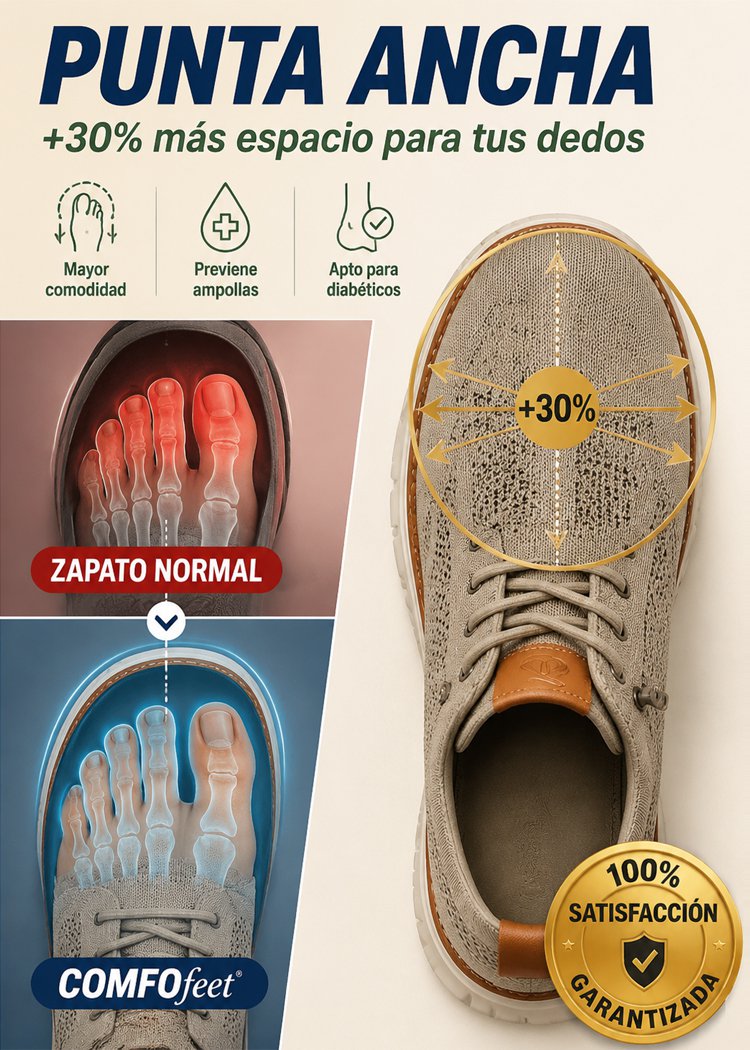 【Adiós al pie diabético】Zapatos ultra cómodos