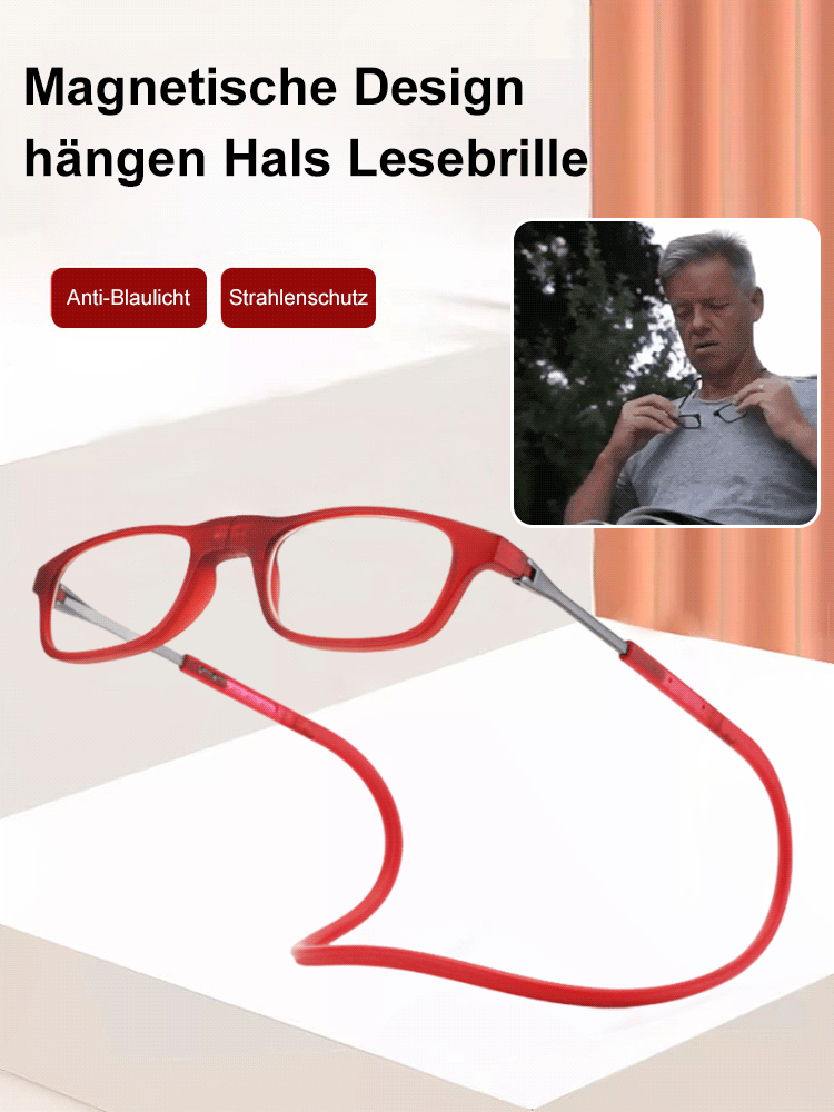 Neue hochauflösende faltbare hängende Halslesebrille