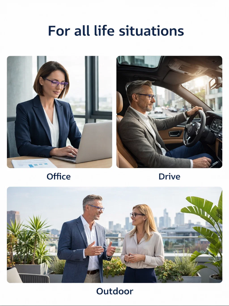 [Vision Returns to 20 Years Old] Smart Zoom Comfort Reading Glasses