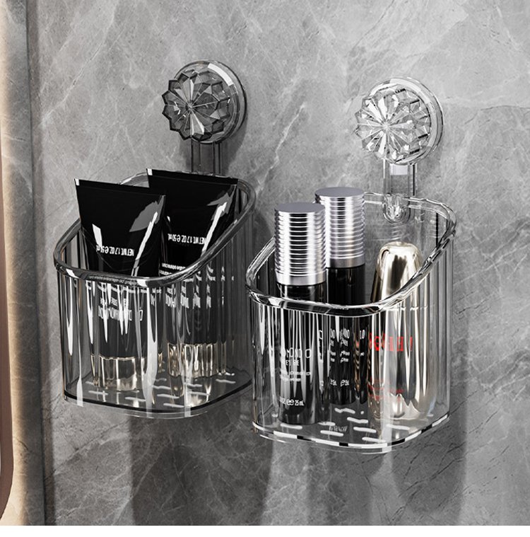 取り外しが簡単な吸盤式収納ボックス