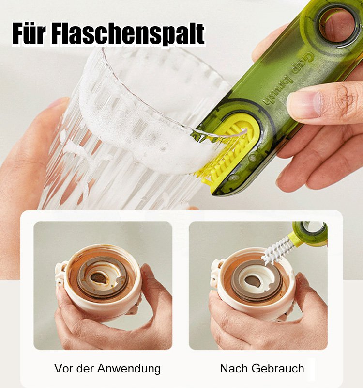 Drei in einem flexiblen Becherabdeckungsbürste