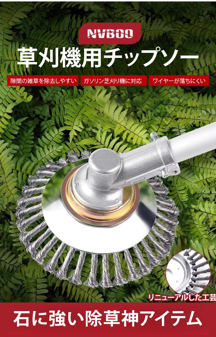 草刈り作業中のチップソーの動作シーン