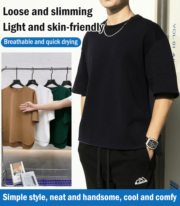 Casual round neck pullover unisex T-shirt