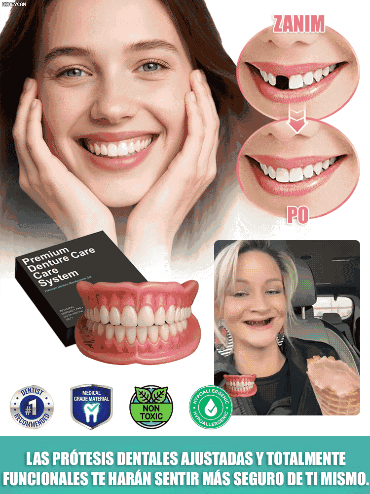 Set de decoración de dientes postizos, ajuste cómodo