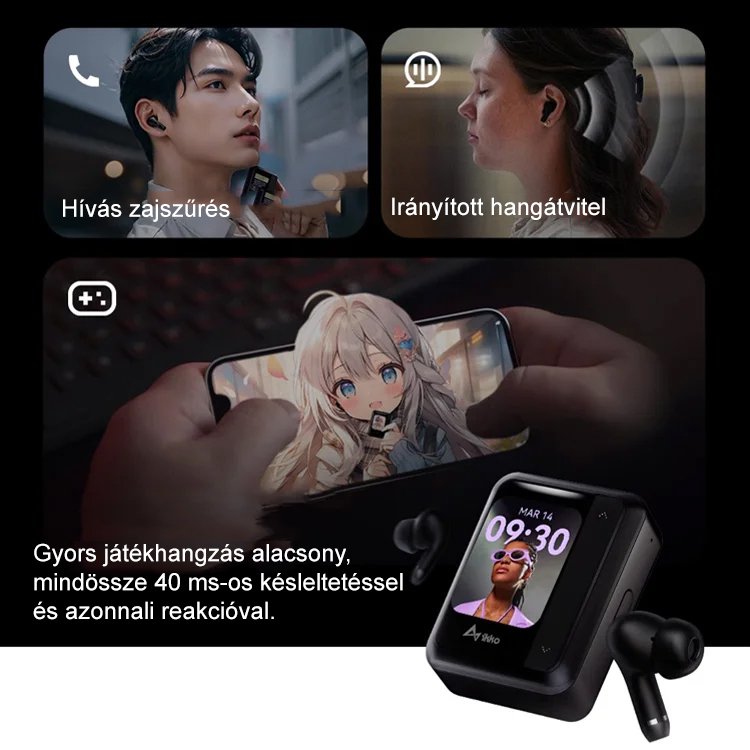 Új érintőképernyős Bluetooth fülhallgató