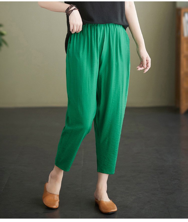 여름 데일리룩 코디에 좋은 여성 배기팬츠