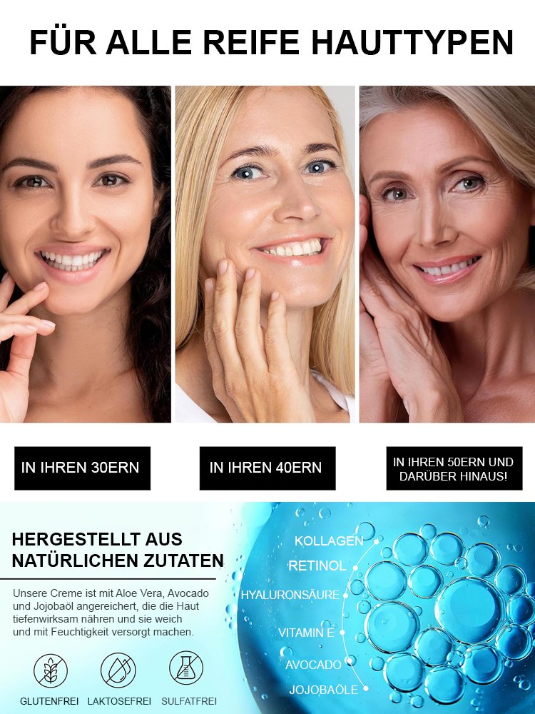 [Monatsverkauf 50.000 Stück] Kollagen-Retinol-Anti-Aging-Creme