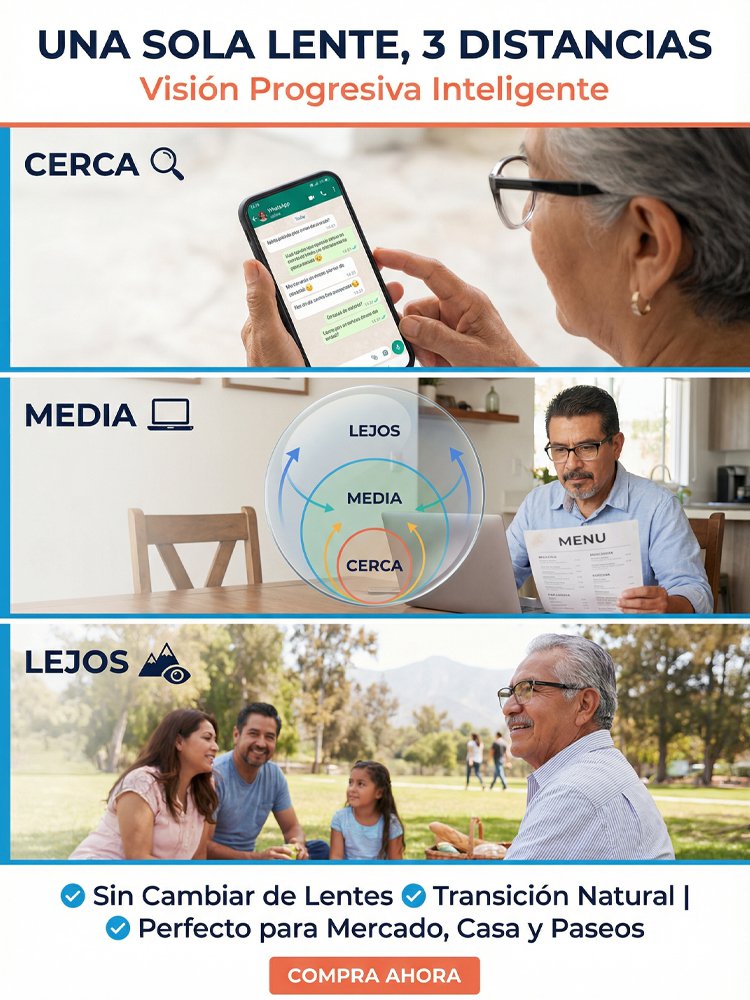 Gafas de lectura inteligentes con zoom HD y patas de resorte