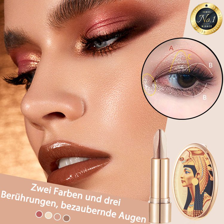 Zweifarbiger, leichter, luxuriöser Lazy-Lidschattenstift