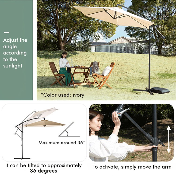 Outdoor garden sunshade waterproof umbrella cloth