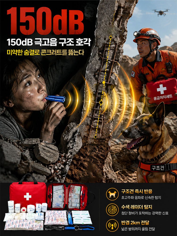 특수부대급 극강의 재난대비 생존 배낭 구급함