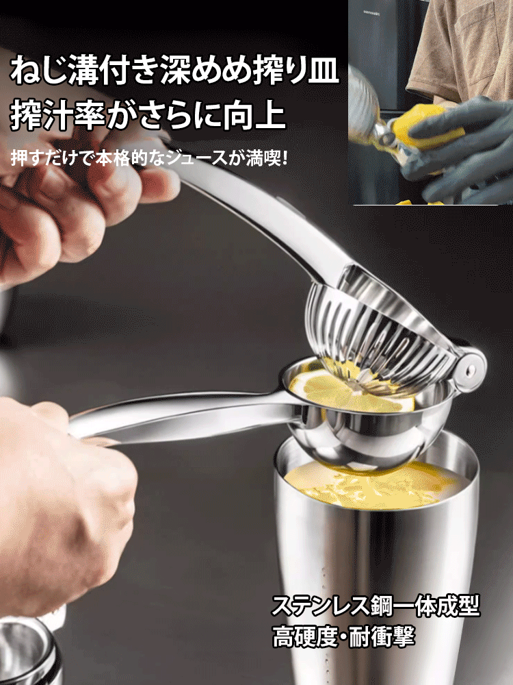 ステンレス鋼ハンドジューサー